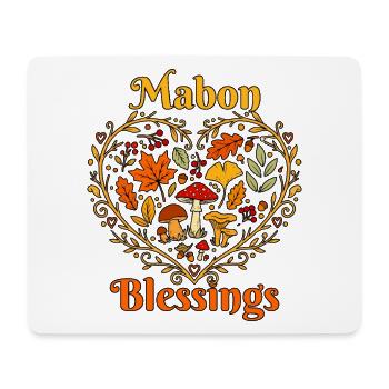 Mabon-Rad des Jahres Heidnische Herbsttagundnachtgleiche - Mousepad (Querformat) - Weiß - Vorne
