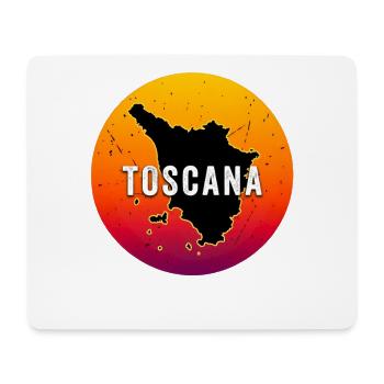 Toskana Karte retro sunset Italien Toscana Italy - Mousepad (Querformat) - Weiß - Vorne