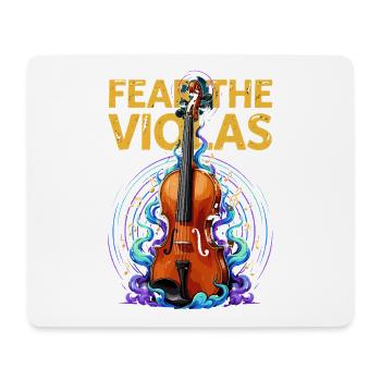 Fear The Violas Viola Orchestra Musician Saying - Mouse Pad (horizontal) - white - Front