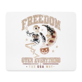 Freiheit über alles USA Halloween - Mousepad (Querformat) - Weiß - Vorne