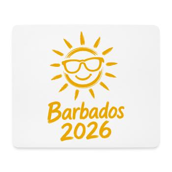 Barbade 2026 Sunshine - Tapis de souris (format paysage) - blanc - Devant
