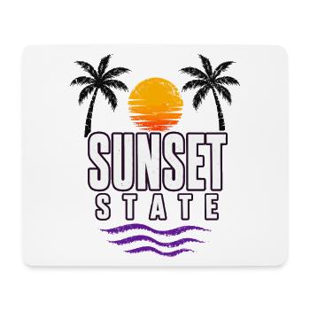 Sunset State Retro Beach Sunset - Mouse Pad (horizontal) - white - Front