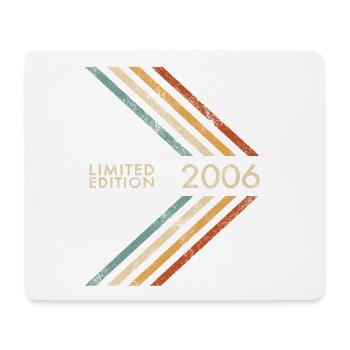 2006 Limited Edition Geburtstag Mann Frau Retro - Mousepad (Querformat) - Weiß - Vorne