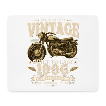 Cadeau du 30e anniversaire Biker Vintage 1996 - Tapis de souris (format paysage) - blanc - Devant