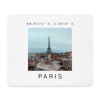 Paris - Tapis de souris (format paysage) - blanc - Devant