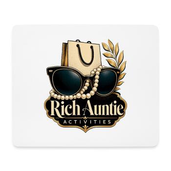 Club des tantes riches, lunettes de soleil perles Activiti - Tapis de souris (format paysage) - blanc - Devant