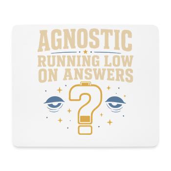 Agnostique mais fatigué drôle drôle d’agnostique cadeau - Tapis de souris (format paysage) - blanc - Devant