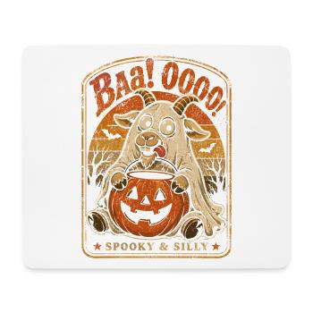 Pumpkin goat in Halloween style - Mouse Pad (horizontal) - white - Front