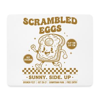 Frühstück Lustiger Brunch Rührei Sunny Side - Mousepad (Querformat) - Weiß - Vorne