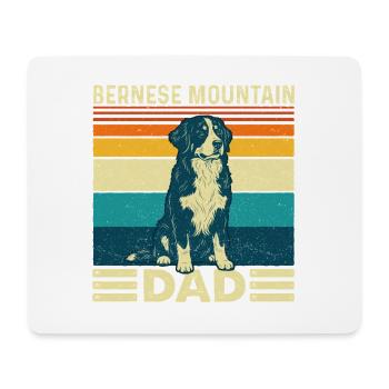 Papa Bernois des montagnes Fier Papa Berner - Tapis de souris (format paysage) - blanc - Devant