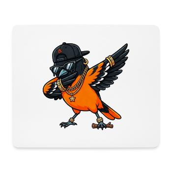 Dab de l’oriole - Tapis de souris (format paysage) - blanc - Devant