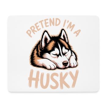 Paroles Husky, Cadeau Husky Drôle Husky - Tapis de souris (format paysage) - blanc - Devant