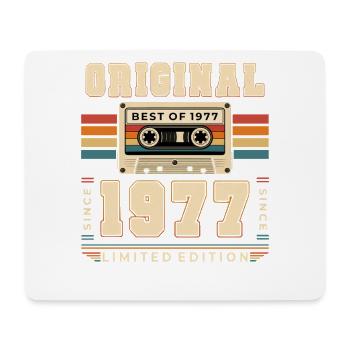 Cassette cadeau de 49 ans pour son mari Meilleur de 1977 - Tapis de souris (format paysage) - blanc - Devant