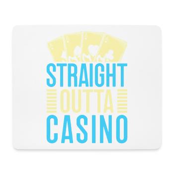Fan de jeux d’argent tout droit sorti du casino - Tapis de souris (format paysage) - blanc - Devant