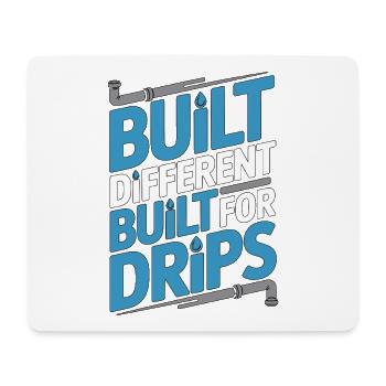 Master Plumber Built Different Licensed Plumber - Mousepad (Querformat) - Weiß - Vorne