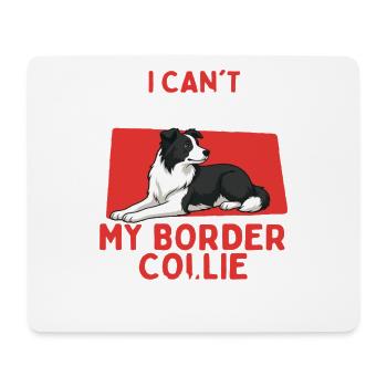 Mon border collie est allergique pour enfants Humour - Tapis de souris (format paysage) - blanc - Devant