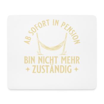 Pension Vintage Hängematte Nicht mehr zuständig - Mousepad (Querformat) - Weiß - Vorne