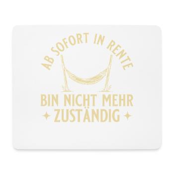 Rente Vintage Hängematte Nicht mehr zuständig - Mousepad (Querformat) - Weiß - Vorne