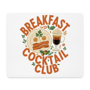 Frühstück Cocktail Club Brunch Kaffee Speck - Mousepad (Querformat) - Weiß - Vorne