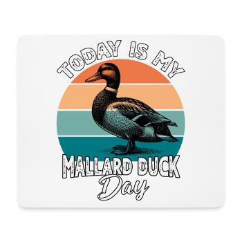 Canard colvert stockente - Tapis de souris (format paysage) - blanc - Devant