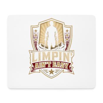Hinken ist nicht einfach – Lustige Beinamputation - Mousepad (Querformat) - Weiß - Vorne