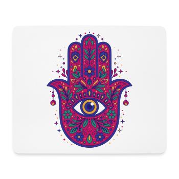 Spiritualité Géométrie sacrée Fleur de lotus - Tapis de souris (format paysage) - blanc - Devant