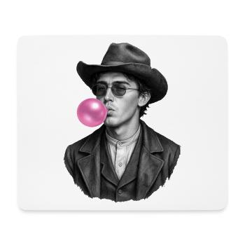 Billy the Kid avec du chewing-gum - Tapis de souris (format paysage) - blanc - Devant