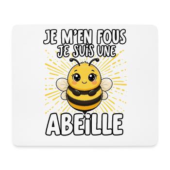 Je m'en fous je suis une abeille - süßer biene - Mousepad (Querformat) - Weiß - Vorne