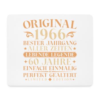 Original 1966 Jahrgang geboren 60. Geburtstag - Mousepad (Querformat) - Weiß - Vorne