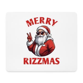 Merry Rizzmas Funny Santa Christmas Gift - Mouse Pad (horizontal) - white - Front