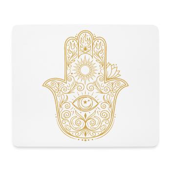 Spiritualität Heilige Geometrie Lotusblume Zen - Mousepad (Querformat) - Weiß - Vorne