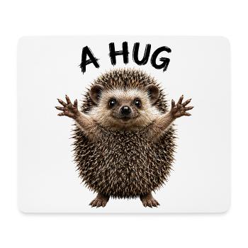 Igel Umarmung – süßes Tiermotiv - Mousepad (Querformat) - Weiß - Vorne