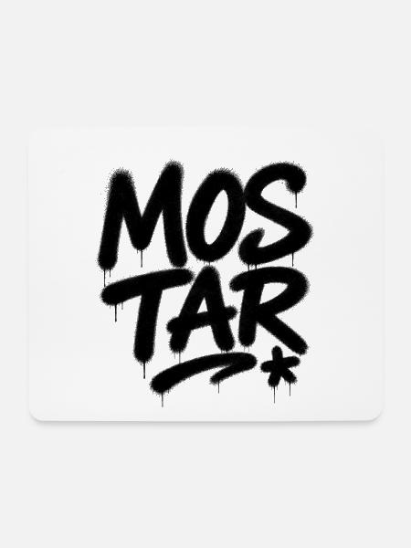 Mostar Graffiti Spray Art - Mousepad (Querformat) - Weiß