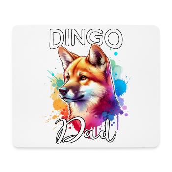 Australischer Wildhund Papa - Mousepad (Querformat) - Weiß - Vorne