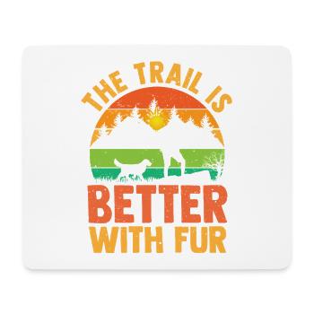 Hiking Mountain Trail Backpacking Outdoors Poaching - Mouse Pad (horizontal) - white - Front