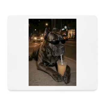Cane Corso Iced Coffee Italian Mastiff - Mouse Pad (horizontal) - white - Front