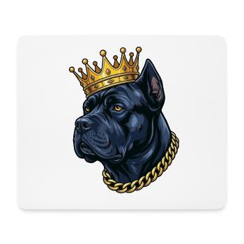 Cane Corso Crown Italian Mastiff Royal - Tapis de souris (format paysage) - blanc - Devant