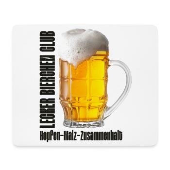 Lecker Bierchen Club Bier Bierglas  - Mousepad (Querformat) - Weiß - Vorne