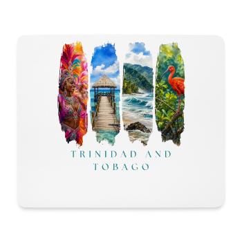 Voyage à Trinité-Tobago – Culture et nature caribéennes - Tapis de souris (format paysage) - blanc - Devant