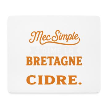 Bretagne Breton Cadeau humour personnalisé - Tapis de souris (format paysage) - blanc - Devant