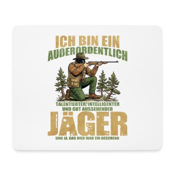 Ich bin ein außergewöhnlicher Jäger - Mousepad (Querformat) - Weiß - Vorne