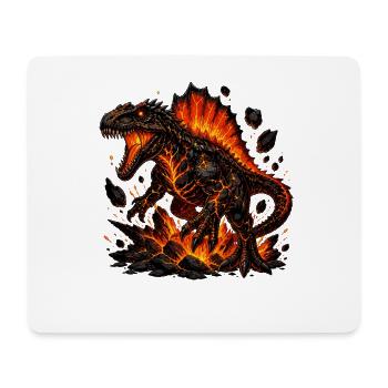 Lava Dinosaur Inferno - Mouse Pad (horizontal) - white - Front