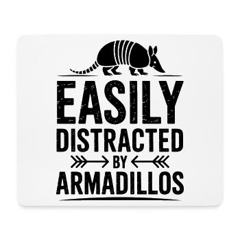 Armadillos Expressions Drôles Cadeau d’Armadillos - Tapis de souris (format paysage) - blanc - Devant