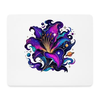 Explosion de fleurs cosmiques - Tapis de souris (format paysage) - blanc - Devant