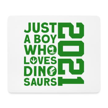 DINO 2021 DINOSAUR 5TH BIRTHDAY - Mouse Pad (horizontal) - white - Front