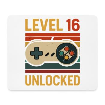 16th Birthday Gaming - Mouse Pad (horizontal) - white - Front