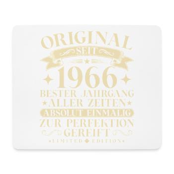 Vintage 1966 Jahrgang Geburtstag Retro - Mousepad (Querformat) - Weiß - Vorne