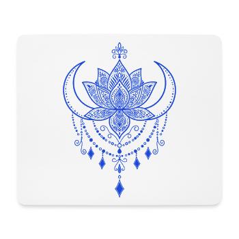 Spiritualität Lotusblume Heilige Geometrie Zen - Mousepad (Querformat) - Weiß - Vorne