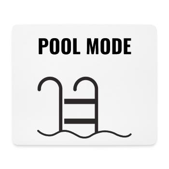 Mode piscine – Il suffit de désactiver - Tapis de souris (format paysage) - blanc - Devant