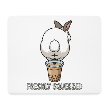 Bubble Tea Boba Drôle de Lapin mignon - Tapis de souris (format paysage) - blanc - Devant